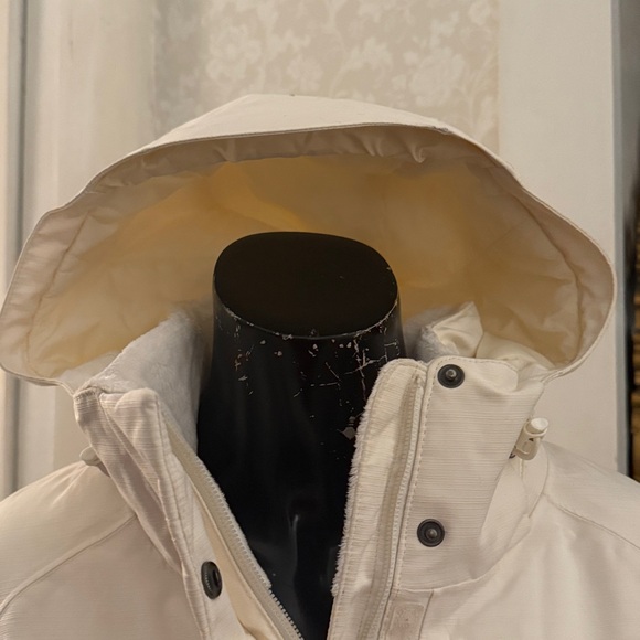 Th North Face Ivory Ski Snow Jacket Coat Hood Size XL - Picture 5 of 10